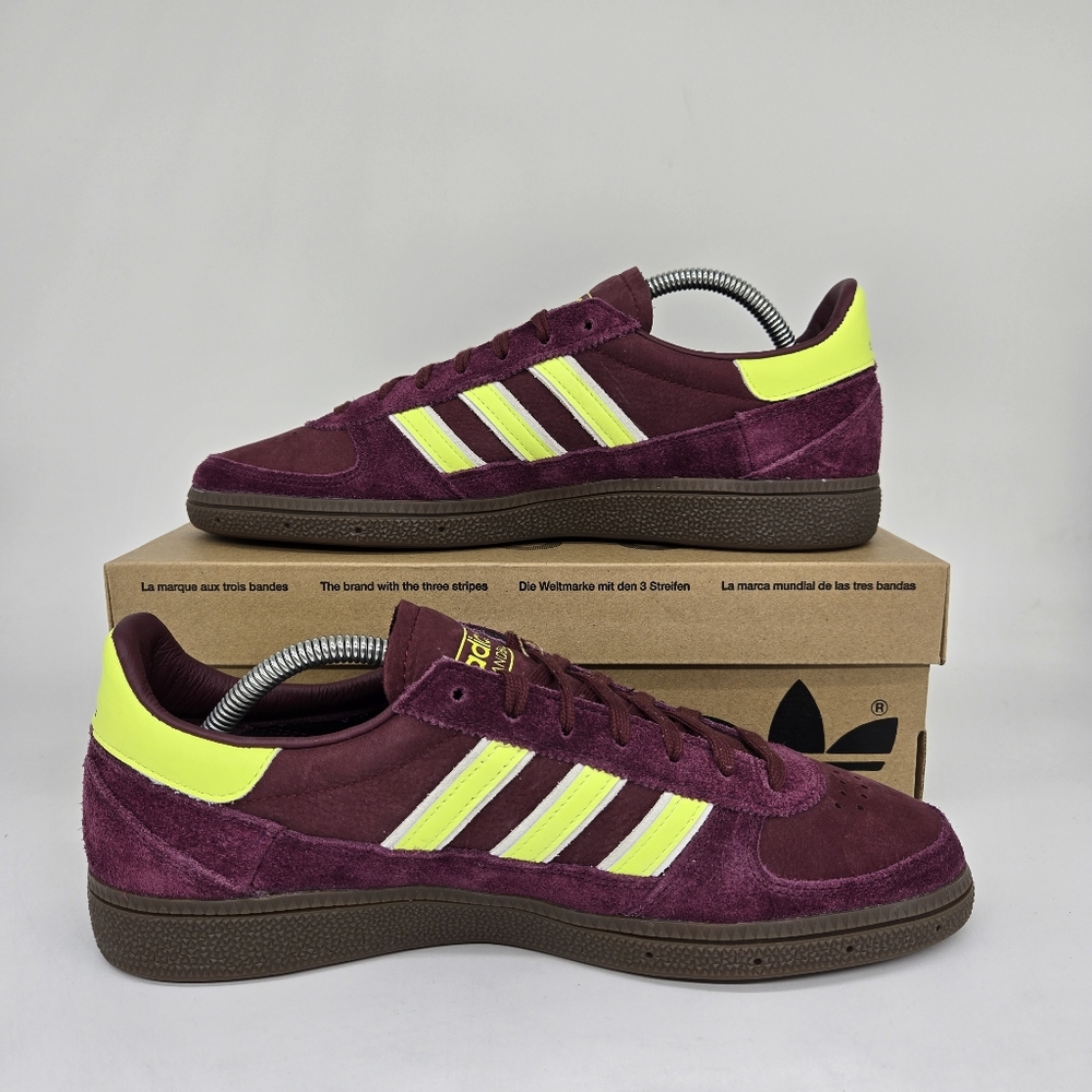 adidas Handball Spezial Weltmeister JH5453 Shadow Red Solar Yellow Shoes Size 12 - Picture 6 of 8